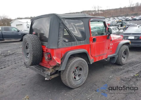 2003 Jeep Wrangler X из США, поврежденный, VIN 1J4FA39S03P318283